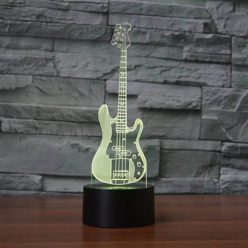 3D Color Changing LED Night Light Bass Illusion Decor