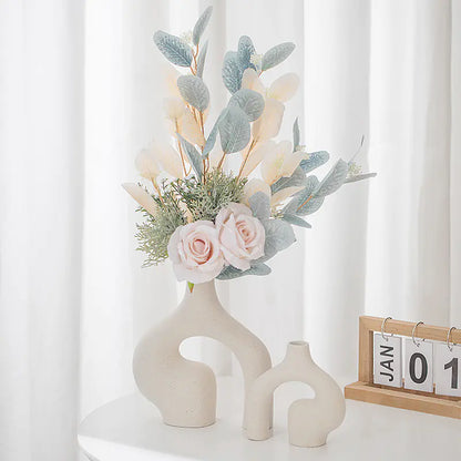 Nordic Ceramic Vase - Creative Home Decor for Dried Flowers