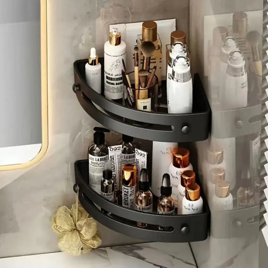 2-Tier Space-Saving Corner Shower Caddy Organizer