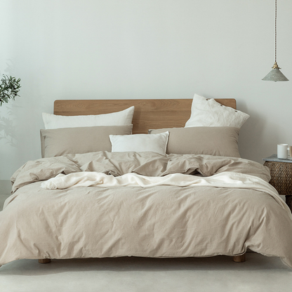 Minimalist Muji-Inspired Japanese Bedding Set