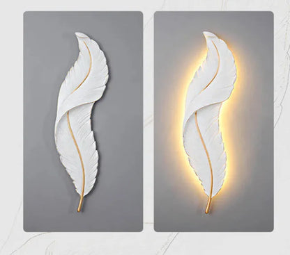 Modern Feather LED Wall Lamp