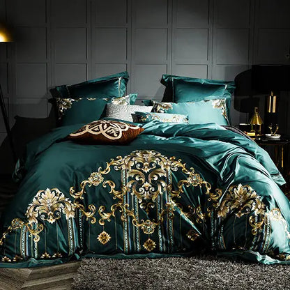 Egyptian Cotton Embroidered Bedding Set