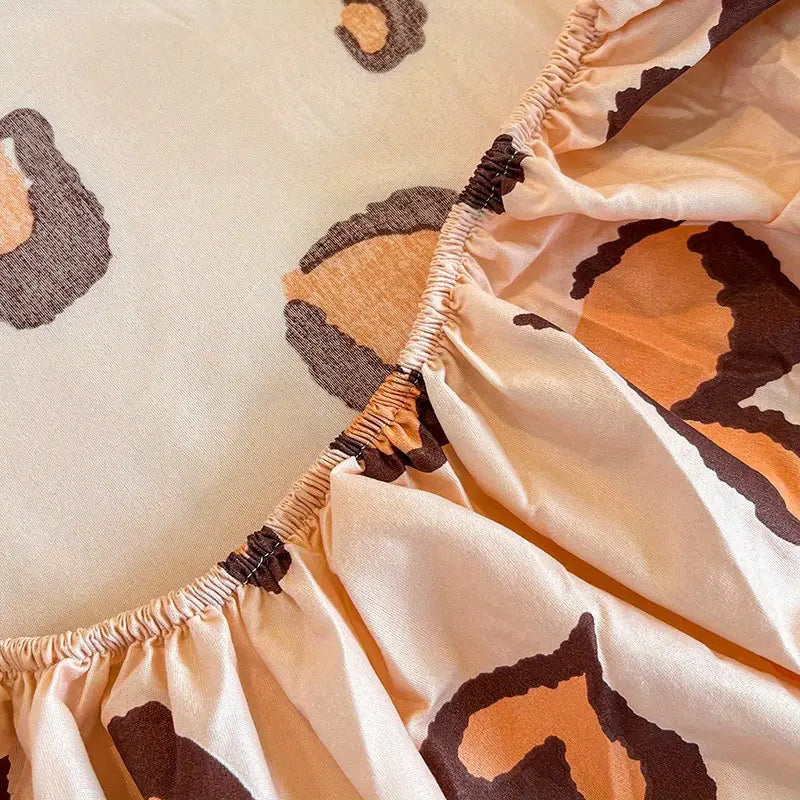 3pcs Soft Comfortable Fitted Sheet Bedding Set