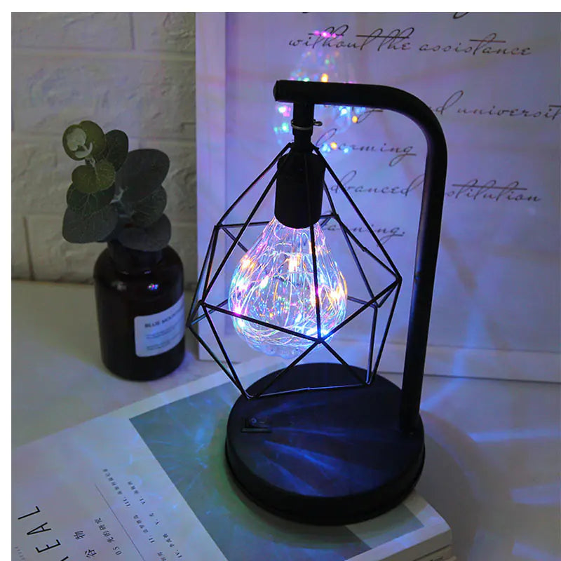 LED Iron Art Table Lamp for Home Decor and Christmas