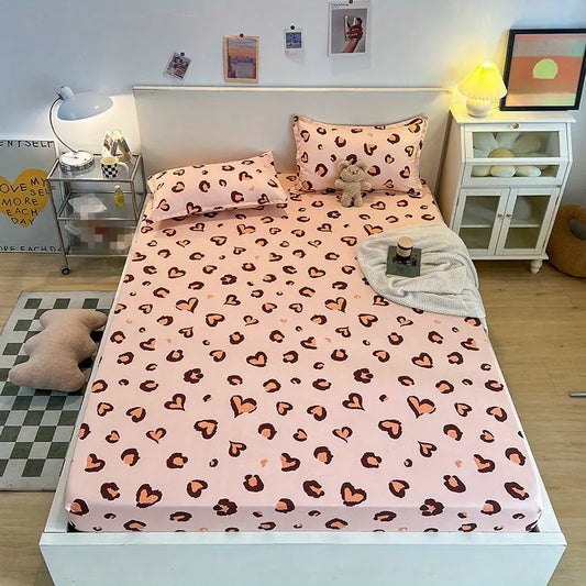 3pcs Soft Comfortable Fitted Sheet Bedding Set