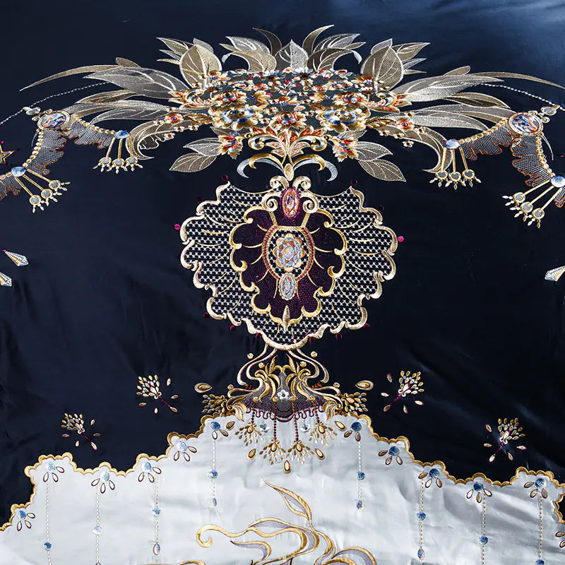 Egyptian Cotton Embroidered Bedding Set