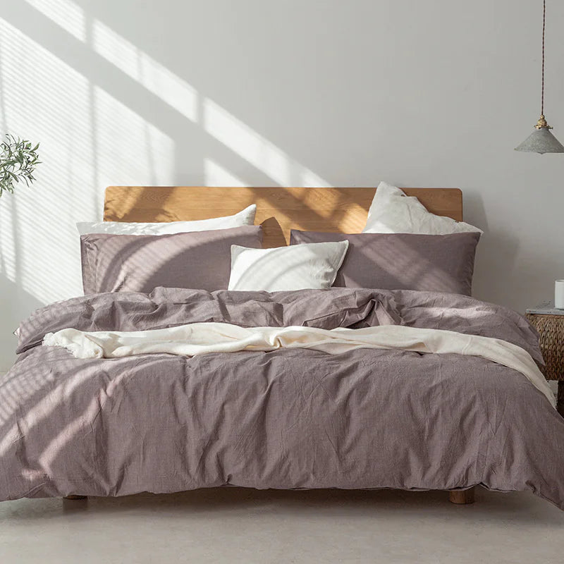 Minimalist Muji-Inspired Japanese Bedding Set