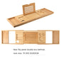 Expandable Non-Slip Bamboo Bathtub Storage Rack