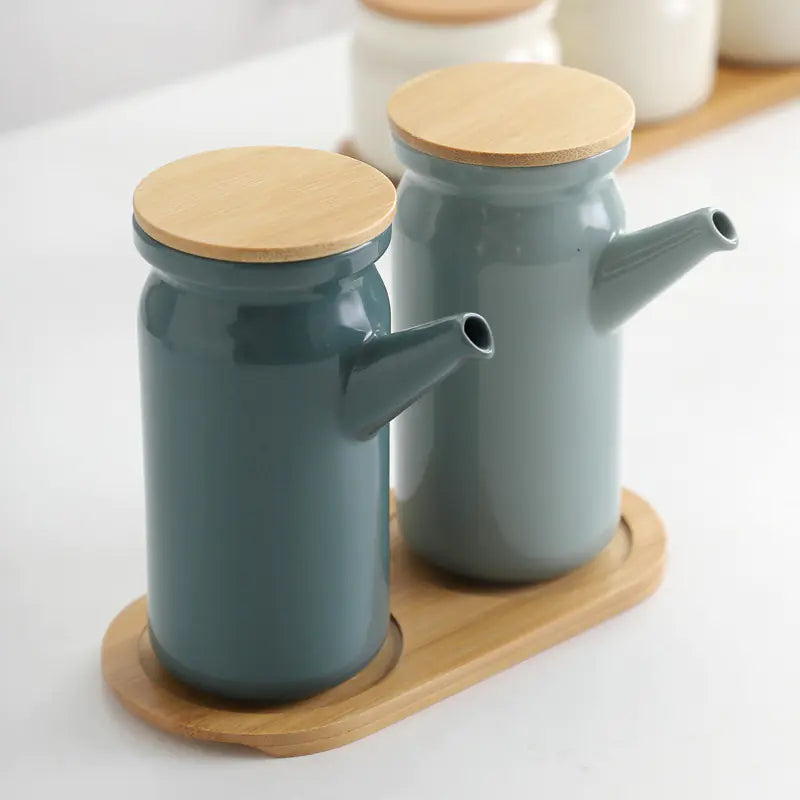 Nordic Ceramic Seasoning Bottle for Kitchen Supplies