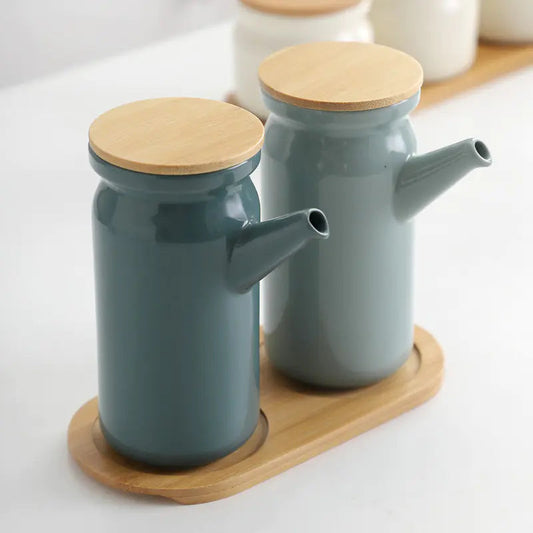 Nordic Ceramic Seasoning Bottle for Kitchen Supplies