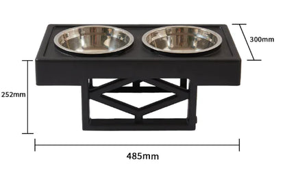 Elevated Slow-Feed Dog Bowl